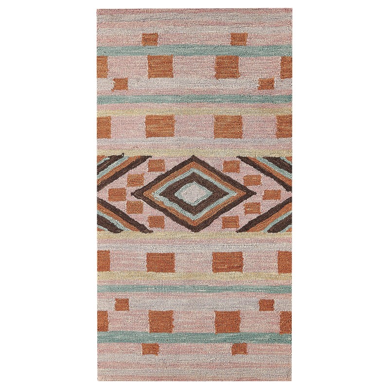 Dywan wełniany 80 x 150 cm wielokolorowy YOMRA