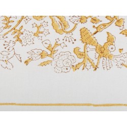 Zestaw 2 poduszek dekoracyjnych BILOBA Bawełna 45 x 45 cm Żółty Wzór kwiatowy