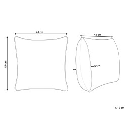 Poduszka dekoracyjna EPISCIA Bawełna 45 x 45 cm Biały Wzór świąteczny