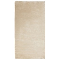 Dywan z wiskozy 80 x 150 cm beżowy GESI II