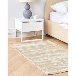 Dywan z wiskozy 80 x 150 cm beżowy GESI II
