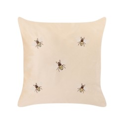 Zestaw 2 poduszek dekoracyjnych TALINUM Welur 45 x 45 cm Beżowy Wzór zwierzęcy