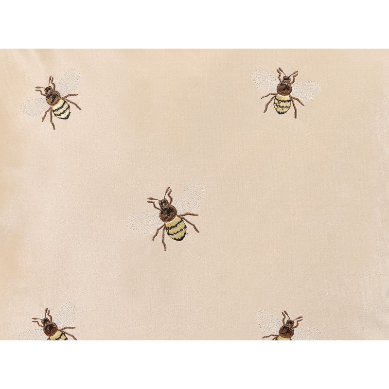 Zestaw 2 poduszek dekoracyjnych TALINUM Welur 45 x 45 cm Beżowy Wzór zwierzęcy