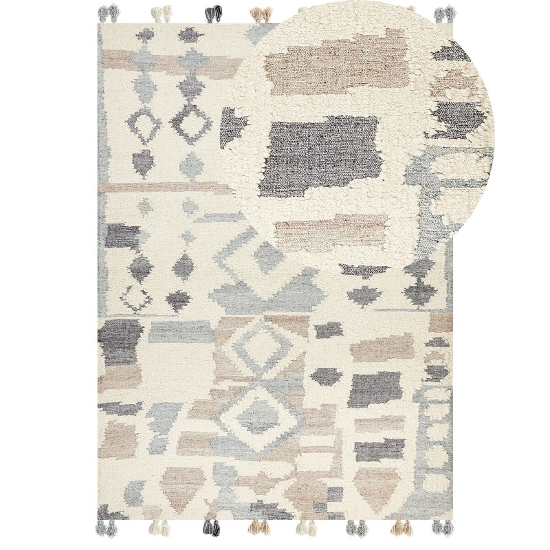 Dywan wełniany kilim 200 x 300 cm wielokolorowy MRGAVET