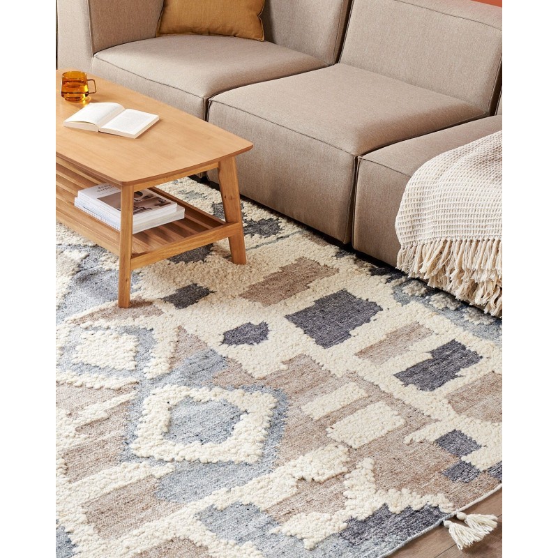 Dywan wełniany kilim 200 x 300 cm wielokolorowy MRGAVET