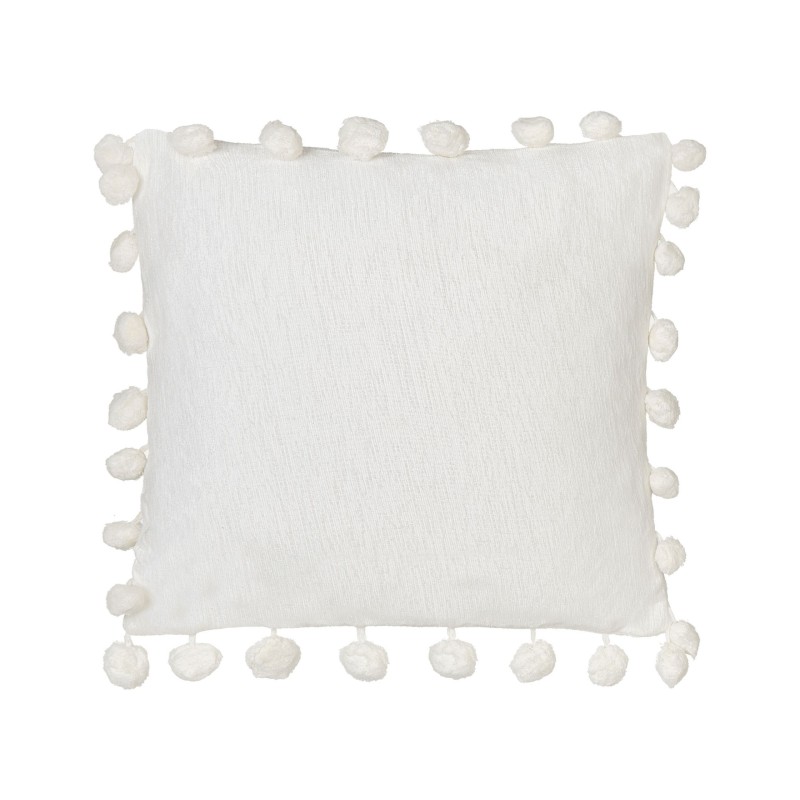 Zestaw 2 poduszek dekoracyjnych JASMINE 45 x 45 cm Biały Jednolity