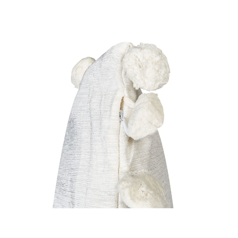 Zestaw 2 poduszek dekoracyjnych JASMINE 45 x 45 cm Biały Jednolity