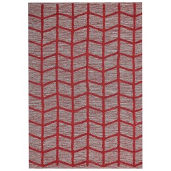 Dywan bawełniany 160 x 230 cm czerwony SIVAS