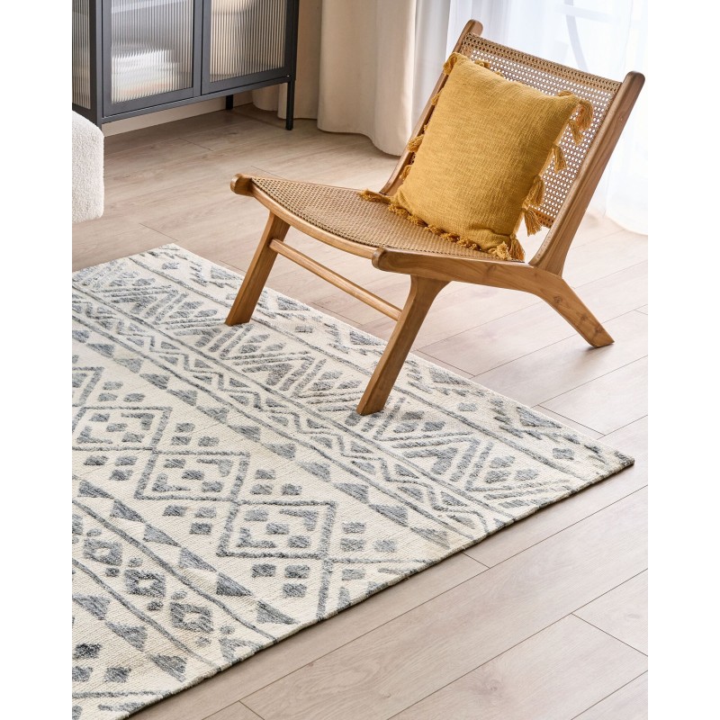 Dywan 160 x 230 cm beżowo-szary ASPANI