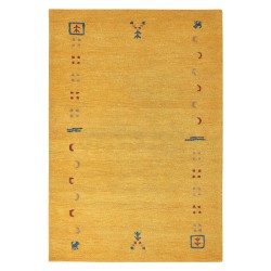 Dywan wełniany gabbeh 140 x 200 cm żółty AKALAN