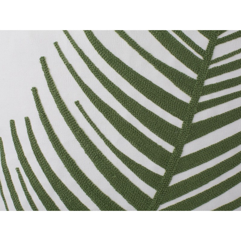 Zestaw 2 poduszek dekoracyjnych AZAMI Bawełna 45 x 45 cm Ciemnozielony Wzór roślinny