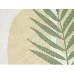 Zestaw 2 poduszek dekoracyjnych MICROSORUM 45 x 45 cm Jasnozielony Wzór roślinny