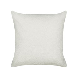 Zestaw 2 poduszek dekoracyjnych LEUZEA Boucle 45 x 45 cm Złamana biel Jednolity