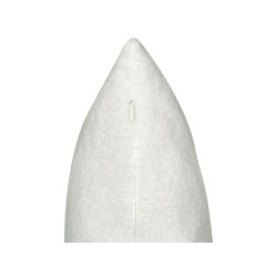 Zestaw 2 poduszek dekoracyjnych LEUZEA Boucle 45 x 45 cm Złamana biel Jednolity