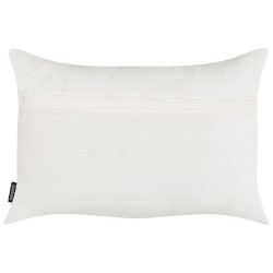 Zestaw 2 poduszek dekoracyjnych VELLEIA Bawełna 50 x 35 cm Biały Wzór geometryczny