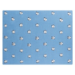 Koc TALOKAN Bawełna 130 x 170 cm Niebieski