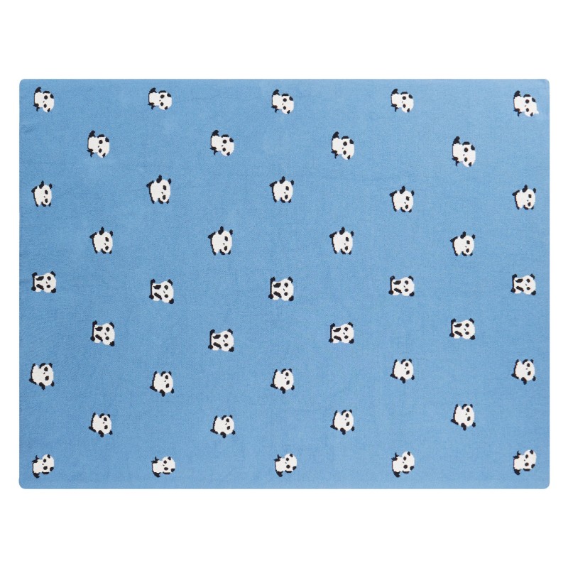 Koc TALOKAN Bawełna 130 x 170 cm Niebieski