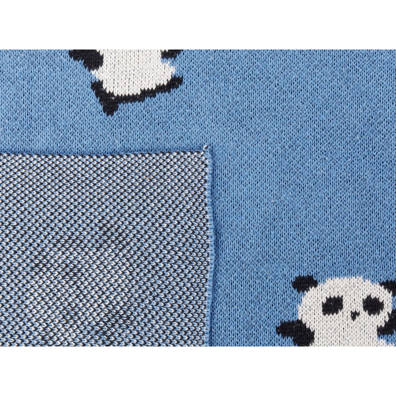 Koc TALOKAN Bawełna 130 x 170 cm Niebieski