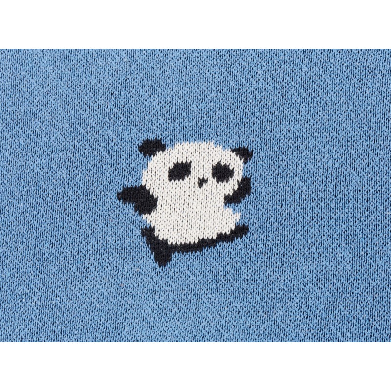 Koc TALOKAN Bawełna 130 x 170 cm Niebieski