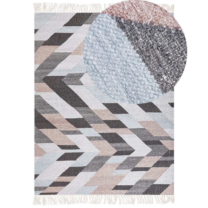 Dywan z juty 160 x 230 cm wielokolorowy NAKKAS