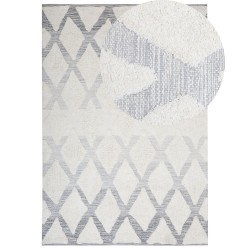 Dywan shaggy 140 x 200 cm beżowo-szary PENDIK