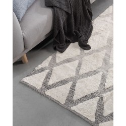 Dywan shaggy 140 x 200 cm beżowo-szary PENDIK