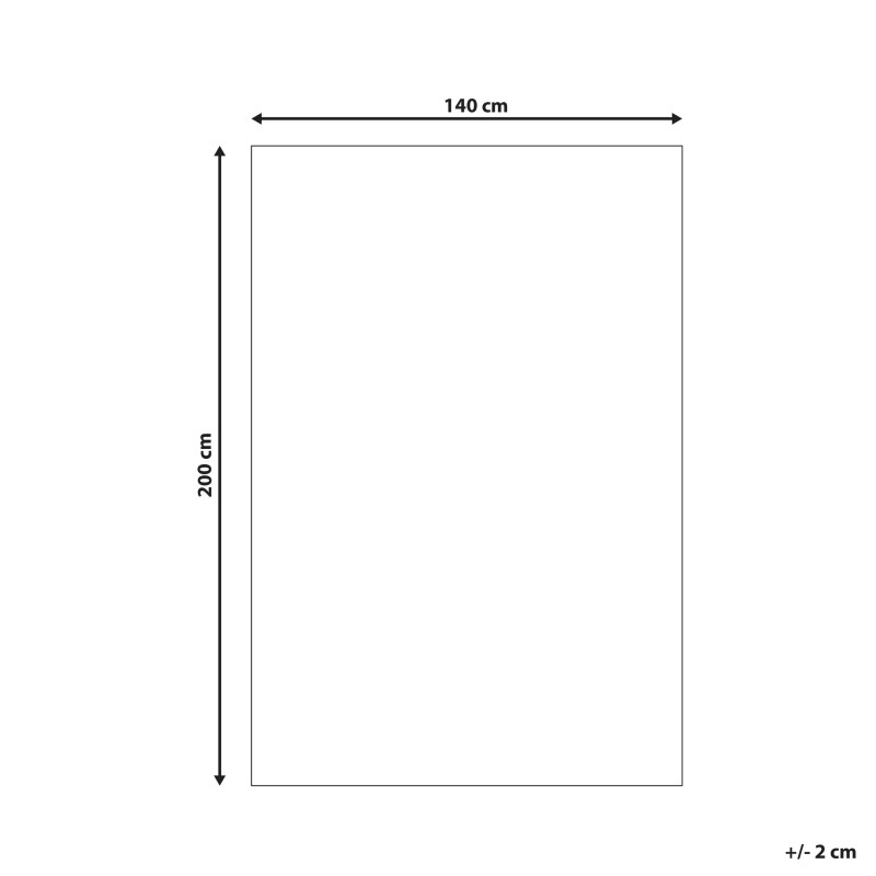 Dywan shaggy 140 x 200 cm beżowo-szary PENDIK