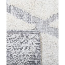 Dywan shaggy 140 x 200 cm beżowo-szary PENDIK