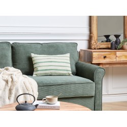 Poduszka dekoracyjna KAFRA 30 x 50 cm Zielony W paski