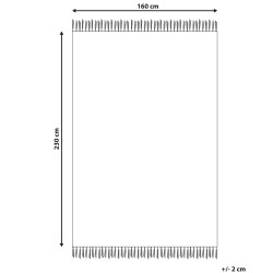 Dywan z juty 160 x 230 cm beżowy KONURTAY