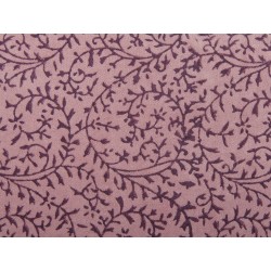 Poduszka dekoracyjna ROMNEYA Welur 45 x 45 cm Różowy Wzór kwiatowy