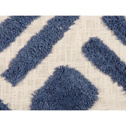 Zestaw 2 poduszek dekoracyjnych JACARANDA Bawełna 45 x 45 cm Niebieski Wzór geometryczny