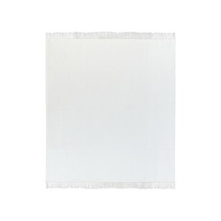 Koc AMPARA Bawełna 220 x 240 cm Złamana biel