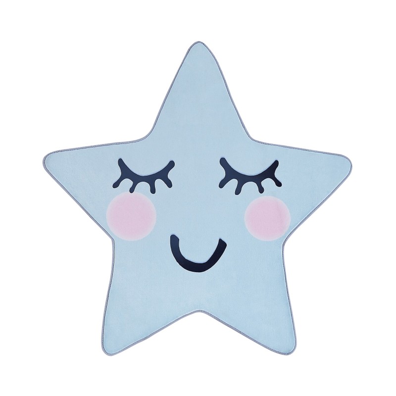 Dywan dziecięcy kształt gwiazdy 120 x 120 cm niebieski SIRIUS