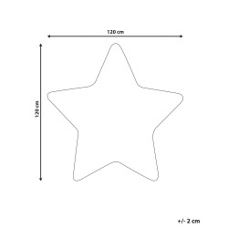 Dywan dziecięcy kształt gwiazdy 120 x 120 cm niebieski SIRIUS