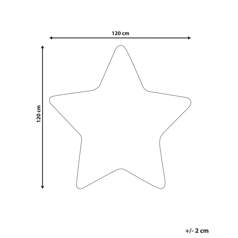 Dywan dziecięcy kształt gwiazdy 120 x 120 cm niebieski SIRIUS