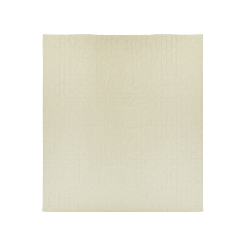 Narzuta na łóżko MARAKA Bawełna 200 x 220 cm Jasnobeżowy