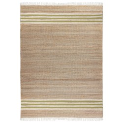 Dywan z juty 160 x 230 cm beżowo-zielony MIRZA