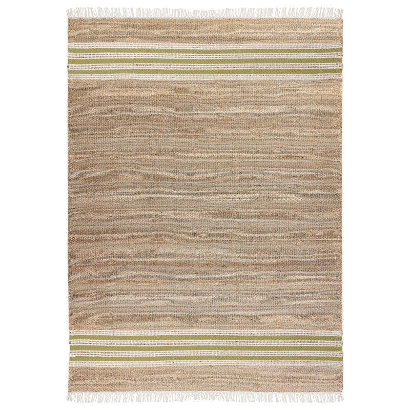 Dywan z juty 160 x 230 cm beżowo-zielony MIRZA
