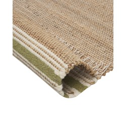 Dywan z juty 160 x 230 cm beżowo-zielony MIRZA