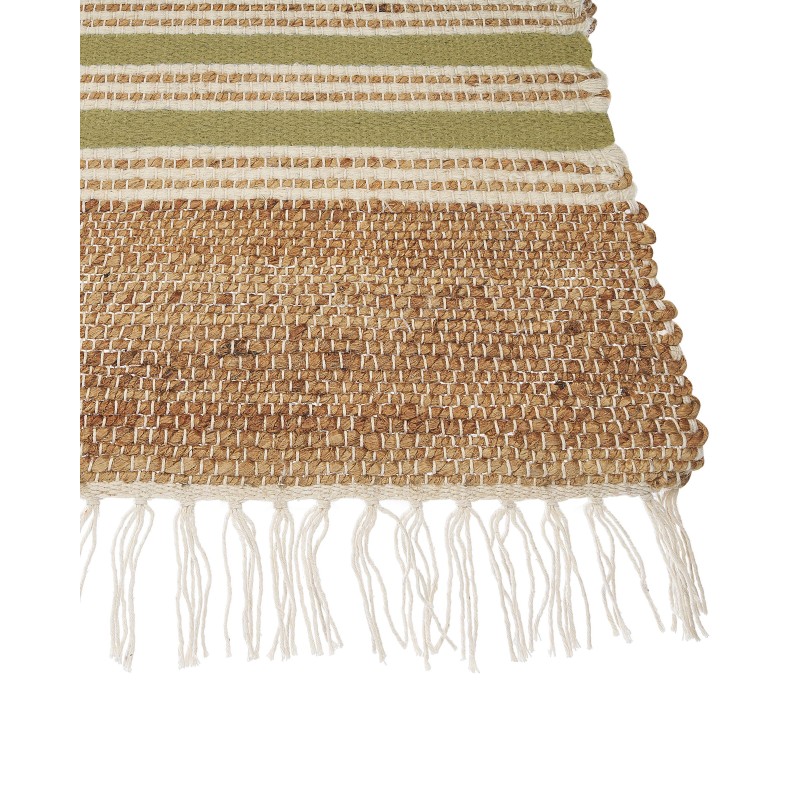 Dywan z juty 160 x 230 cm beżowo-zielony MIRZA