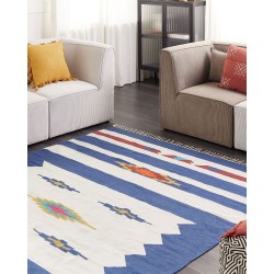 Dywan bawełniany kilim 200 x 300 cm wielokolorowy VARSER