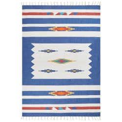 Dywan bawełniany kilim 200 x 300 cm wielokolorowy VARSER