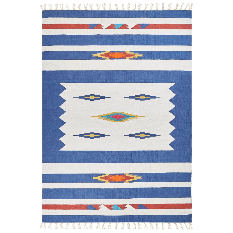 Dywan bawełniany kilim 200 x 300 cm wielokolorowy VARSER