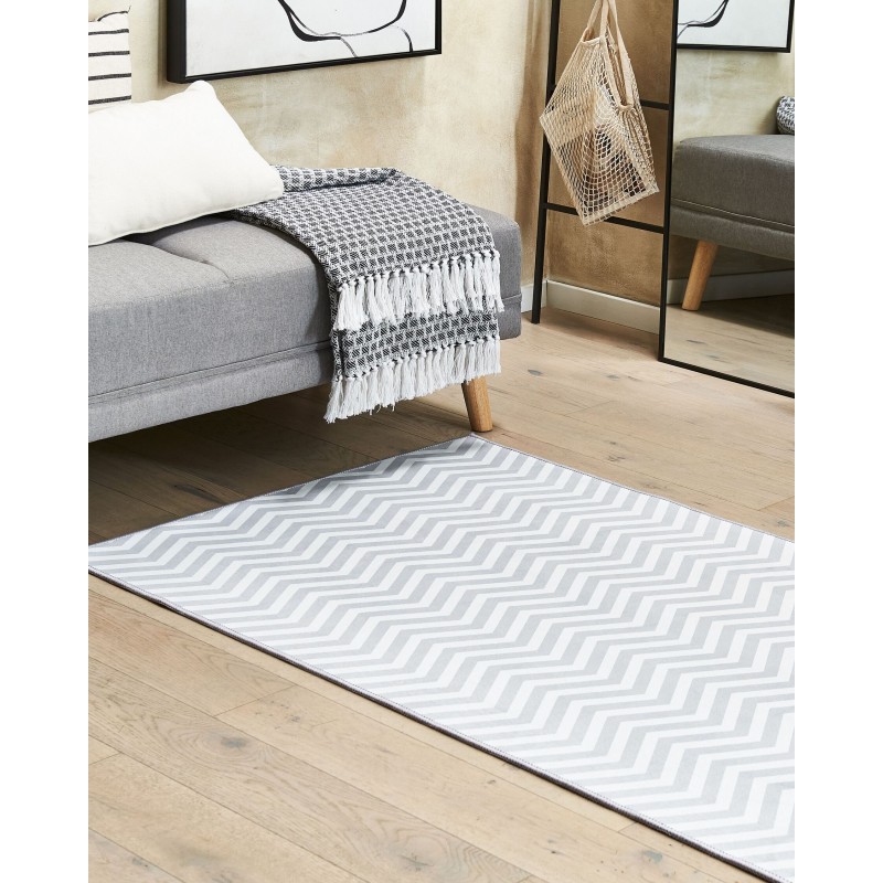 Dywan 70 x 200 cm biało-szary SAIKHEDA