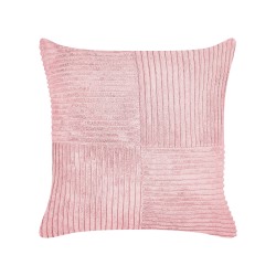 Zestaw 2 poduszek dekoracyjnych MILLET Sztruks 43 x 43 cm Różowy Wzór geometryczny