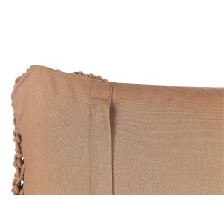 Zestaw 2 poduszek dekoracyjnych BAMIAN Bawełna 45 x 45 cm Jasnobrązowy Wzór geometryczny