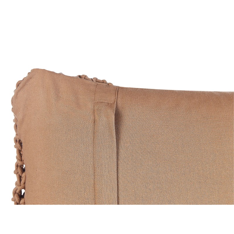 Zestaw 2 poduszek dekoracyjnych BAMIAN Bawełna 45 x 45 cm Jasnobrązowy Wzór geometryczny