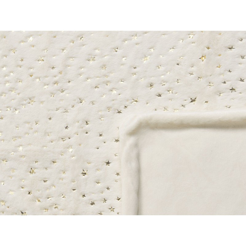 Koc ALAZEYA 130 x 180 cm Jasnobeżowy