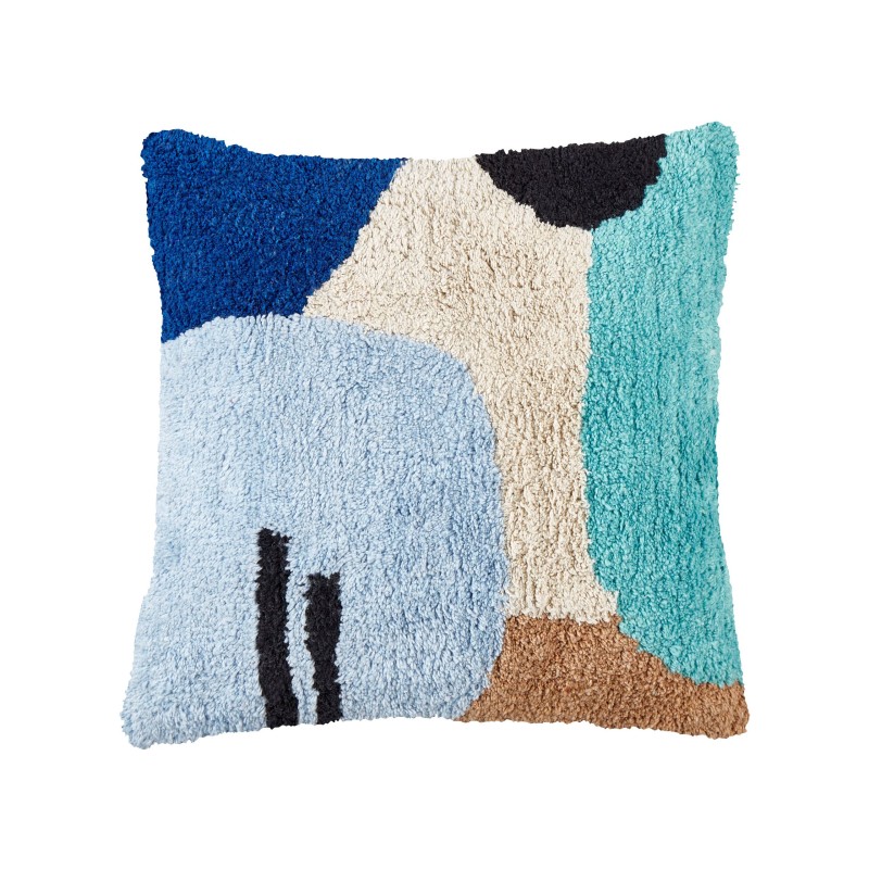 Zestaw 2 poduszek dekoracyjnych DAHLIA Bawełna 45 x 45 cm Kolorowy Wzór geometryczny